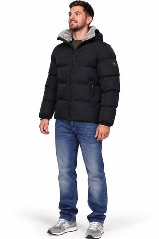 Doudoune à capuche - Noir