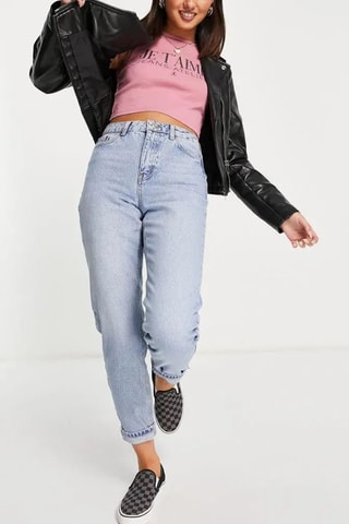 Jeans mom fit - Hemelsblauw
