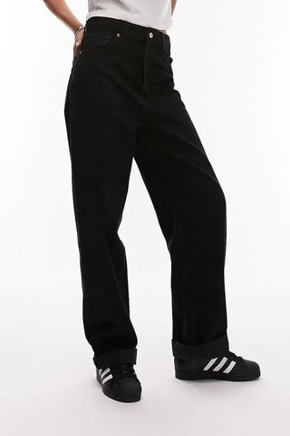 Jeans mom fit - Zwart