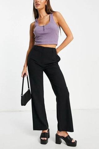 Broek Wide Legs - Zwart