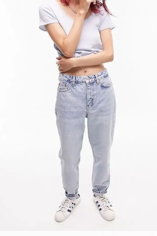 Jeans mom fit - Hemelsblauw