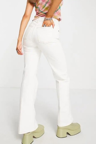 Jeans Flare Cut - Wit