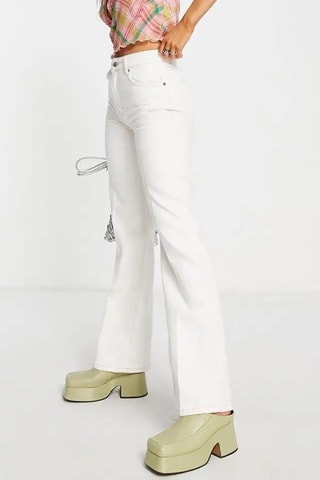 Jeans Flare Cut - Wit