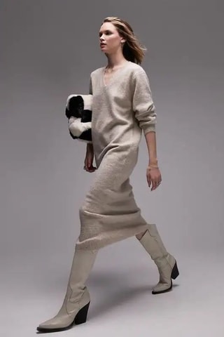 Trui-jurk - Beige