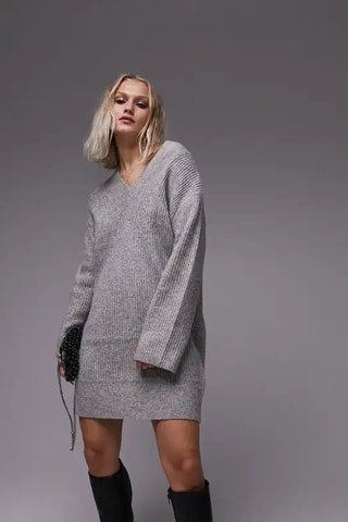 Trui-jurk - Grijs