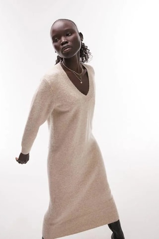Trui-jurk - Beige