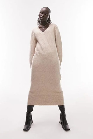 Trui-jurk - Beige