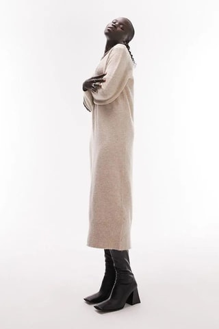 Trui-jurk - Beige