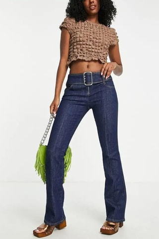 Jeans Flare Cut - Indigoblauw