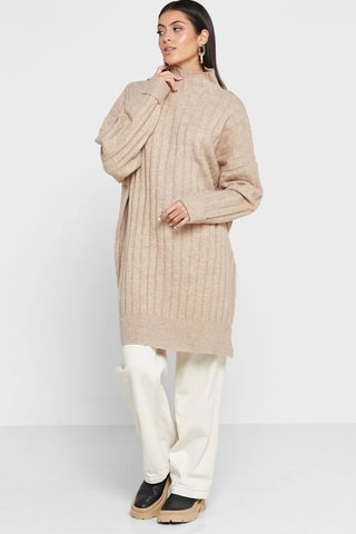 Trui-jurk - Beige