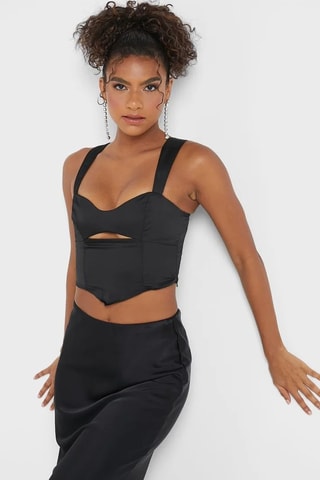 Mouwloze top - Zwart