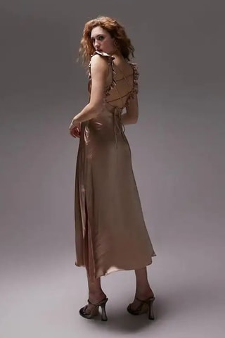 Mouwloze Jurk - Nude