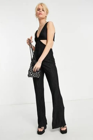 Mouwloze Jumpsuit - Zwart