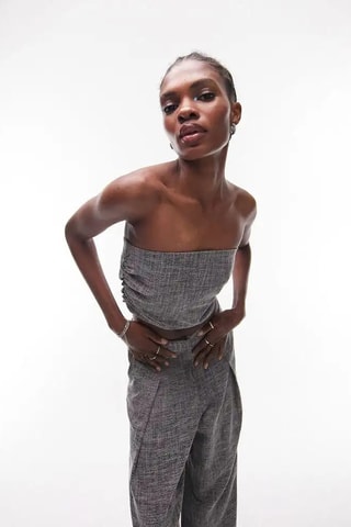 Strapless Top - Grijs