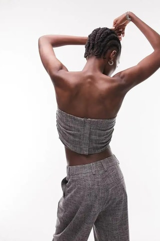 Strapless Top - Grijs