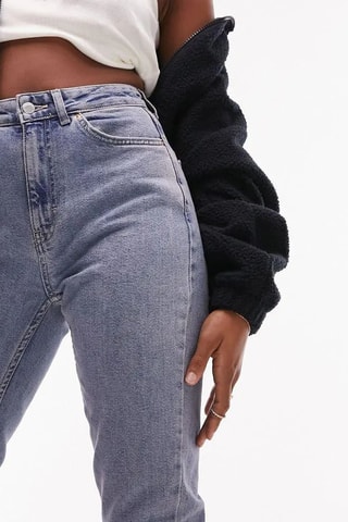 Jeans mom fit - Grijsblauw
