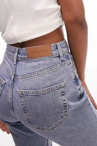 Jeans mom fit - Grijsblauw