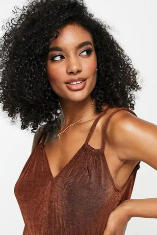 Mouwloze Jumpsuit - Bruin