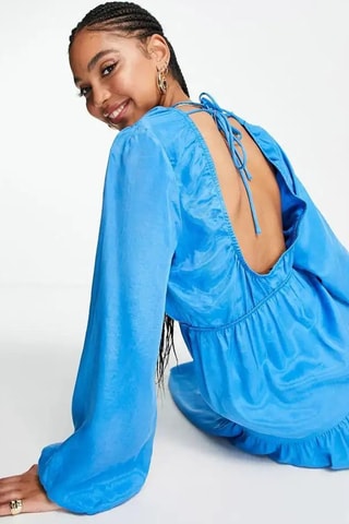 Midi-jurk - Felblauw