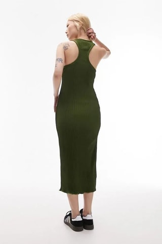 Mouwloze midi-jurk - Kaki