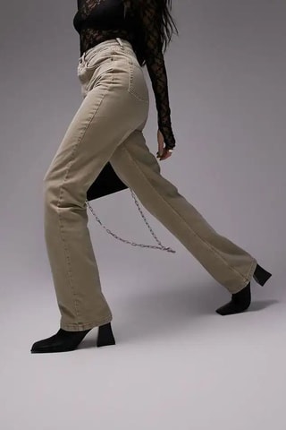 Rechte Jeans - Beige