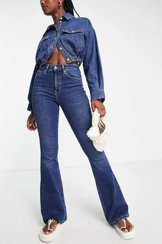 Jeans Flare Cut - Denimblauw