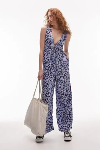 Mouwloze Jumpsuit - Blauw