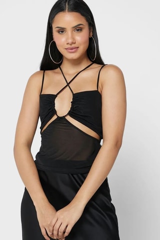Mouwloze top - Zwart