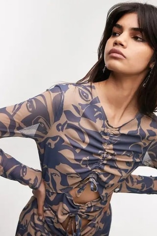 Midi-jurk - Beige