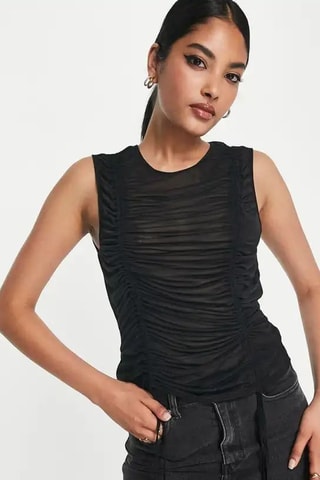 Mouwloze top - Zwart