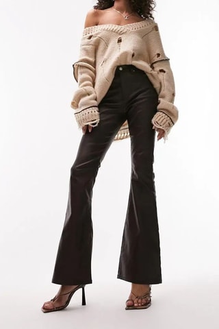 Jeans Flare Cut - Bruin
