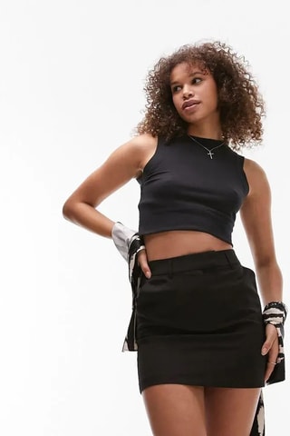 Minirok hoge taille- Zwart