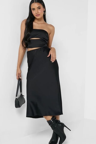 Strapless Top - Zwart