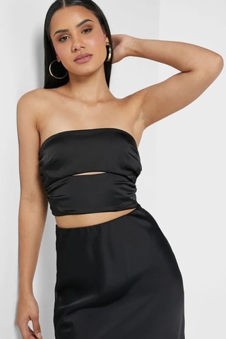 Strapless Top - Zwart