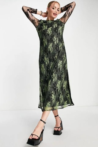 Midi-jurk - Kaki