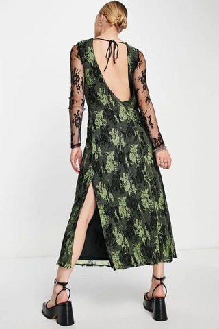 Midi-jurk - Kaki