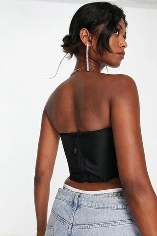 Strapless Top - Zwart