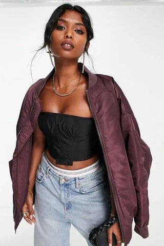 Strapless Top - Zwart