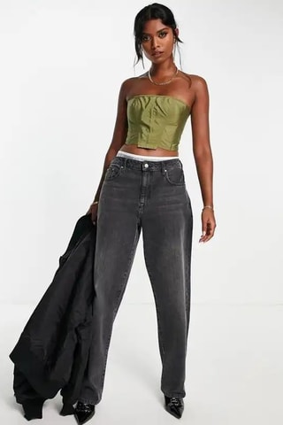 Strapless Top - Kaki