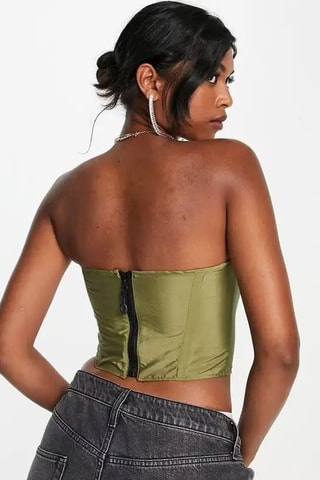 Strapless Top - Kaki