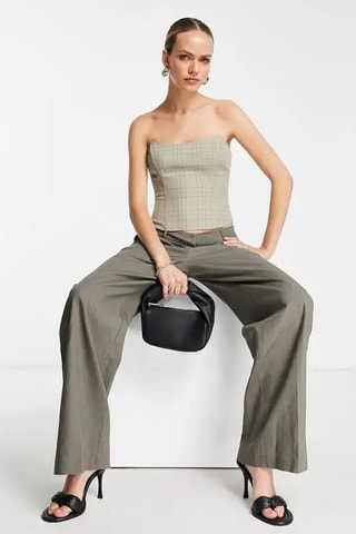 Strapless Top - Grijs