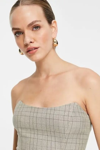 Strapless Top - Grijs
