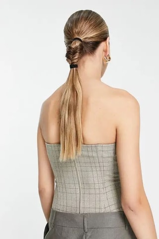 Strapless Top - Grijs