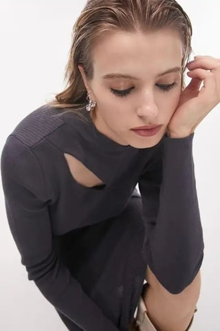 Trui-jurk - Blauwgrijs
