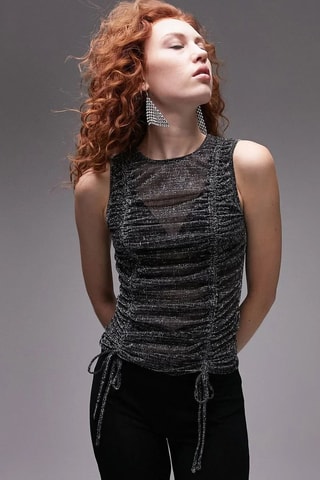 Mouwloze top - Zwart