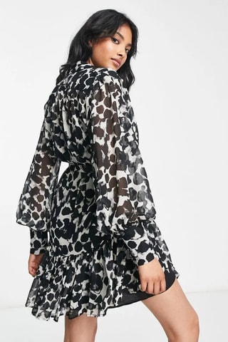 Blouse-jurk - Zwart