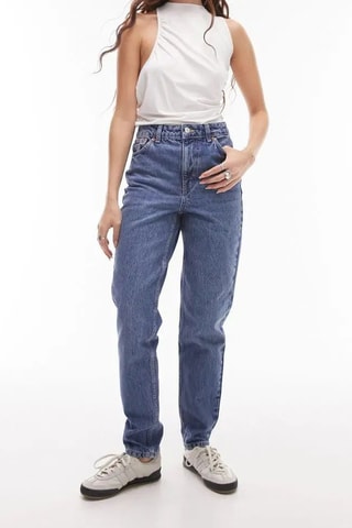 Jeans mom fit - Blauw
