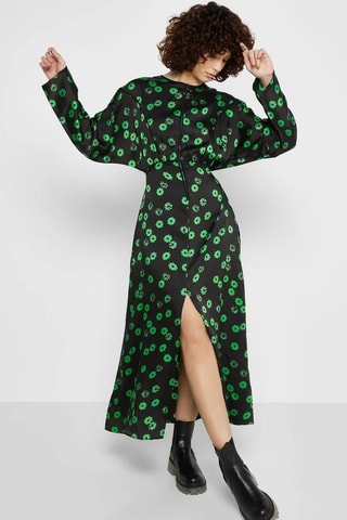 Lange Jurk - Zwart en Groen