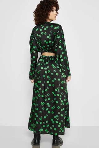 Lange Jurk - Zwart en Groen