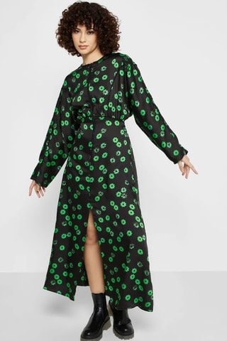 Lange Jurk - Zwart en Groen